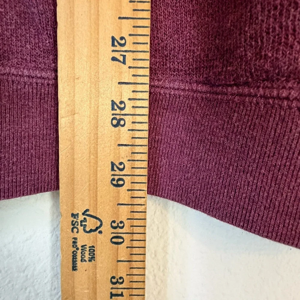 Tommy Bahama Mens XL Quarter Zip Pullover Burgundy Heather Mock Neck Marlin Logo